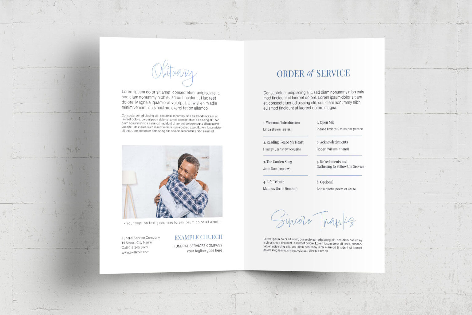 Funeral Program Printing image 2
