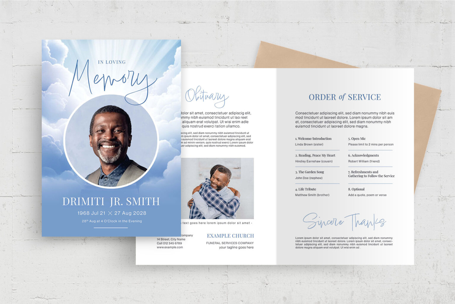 Funeral Program Printing image 3